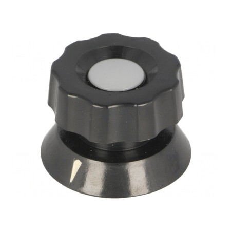 Buton Rotativ Bachelită Negru 38x28mm 6mm | Electronic-mag.ro | Componente Electronice