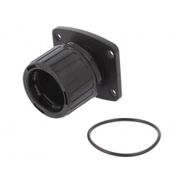 Conector Poliamidă HelaGuard Negru IP66