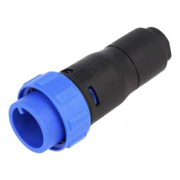 Conector Circular Mufă Tată 2-PIN Fără Contacte Pe Cablu | Electronic-mag.ro | Componente Electronice
