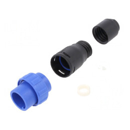Conector Circular Mufă Tată 4 PIN Fără Contacte pe Cablu | Electronic-mag.ro | Componente Electronice