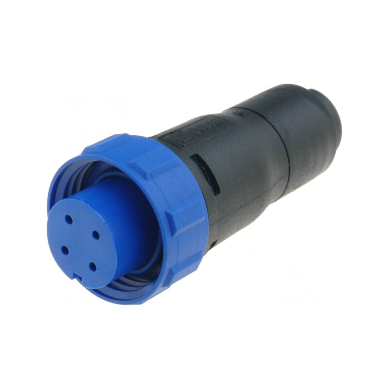 Conector Circular Mamă 4 PIN Fără Contacte Pe Cablu | Electronic-mag.ro | Componente Electronice