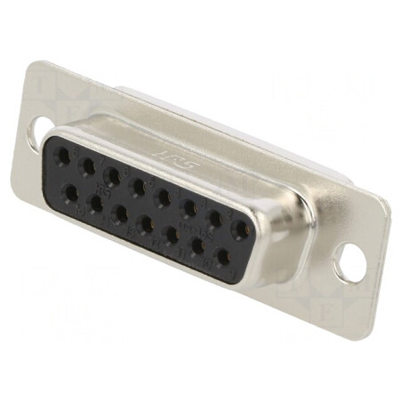 Mufă Mamă D-Sub 15 PIN Aurită pentru Lipire | Electronic-mag.ro | Componente Electronice