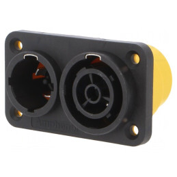 Soclu Alimentare AC 16A 250V 3 PIN Termoplast | Electronic-mag.ro | Componente Electronice