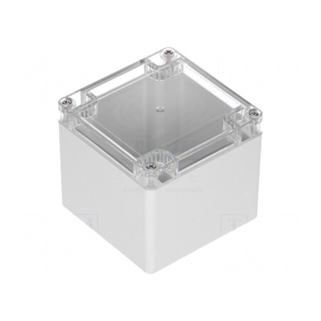 Carcasă Universală Policarbonat IP65 100x100x90mm | Electronic-mag.ro | Componente Electronice