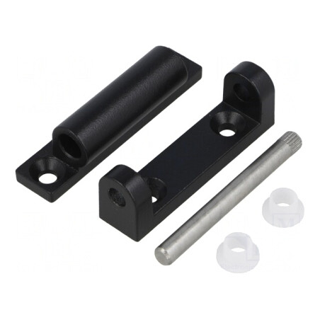 Balama Aluminiu Zinc Neagră 24mm x 66mm | Electronic-mag.ro | Componente Electronice