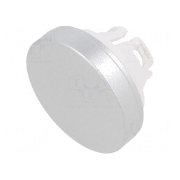 Lentilă Buton 22mm Aluminiu Natural | Electronic-mag.ro | Componente Electronice