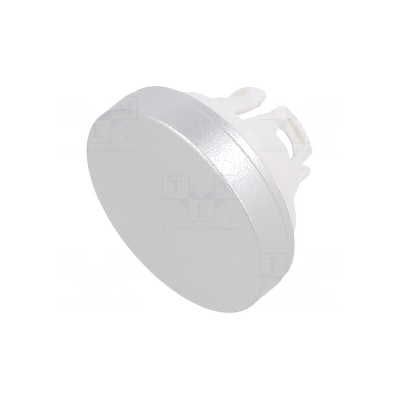 Lentilă Buton 22mm Aluminiu Natural | Electronic-mag.ro | Componente Electronice