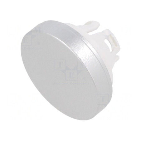 Lentilă Buton 22mm Aluminiu Natural | Electronic-mag.ro | Componente Electronice