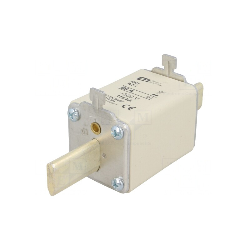 Siguranță ceramică industrială NH1 80A 500V | Electronic-mag.ro | Componente Electronice