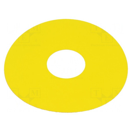 Tăbliță descriptivă galbenă 45x75mm plastic | Electronic-mag.ro | Componente Electronice