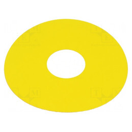 Tăbliță descriptivă galbenă 45x75mm plastic | Electronic-mag.ro | Componente Electronice