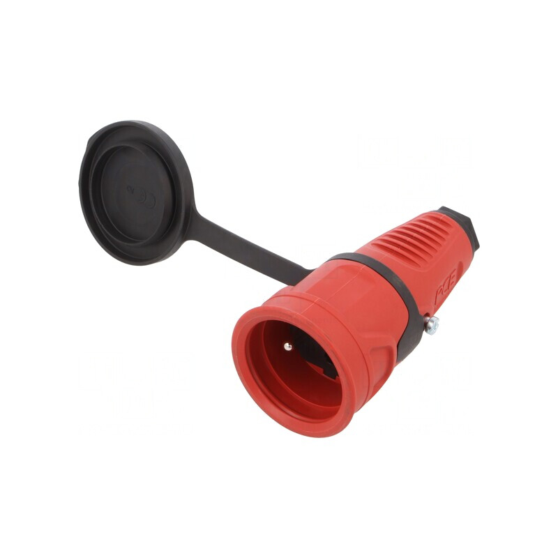 Conector Alimentare AC Mamă 2P PE 250V 16A Pe Cablu | Electronic-mag.ro | Componente Electronice