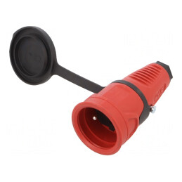Conector Alimentare AC Mamă 2P PE 250V 16A Pe Cablu | Electronic-mag.ro | Componente Electronice
