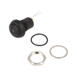 Comutator apăsare 2 poziții 0,1A 24VDC | Electronic-mag.ro | Componente Electronice
