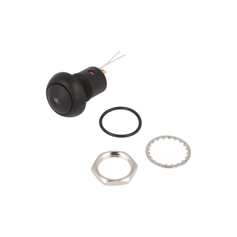 Comutator apăsare 2 poziții 0,1A 24VDC | Electronic-mag.ro | Componente Electronice