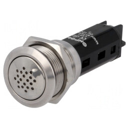 Semnalizator acustic 80dB IP50 Ø19mm | Electronic-mag.ro | Componente Electronice