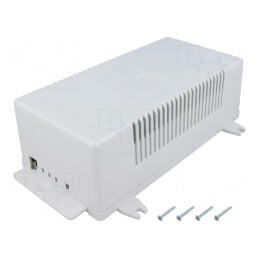 Carcasă Alimentator ABS Gri 112x222x72mm | Electronic-mag.ro | Componente Electronice