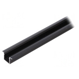 Profil aluminiu negru 2m pentru module LED SMART-IN10 | Electronic-mag.ro | Componente Electronice