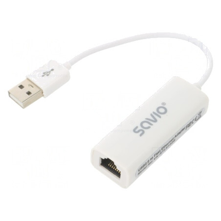 Adaptor USB Fast Ethernet USB 2.0 Alb | Electronic-mag.ro | Componente Electronice