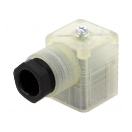 Conector: cu valvă; mufă; format A; 18mm; mamă; PIN: 3; în unghi 90°