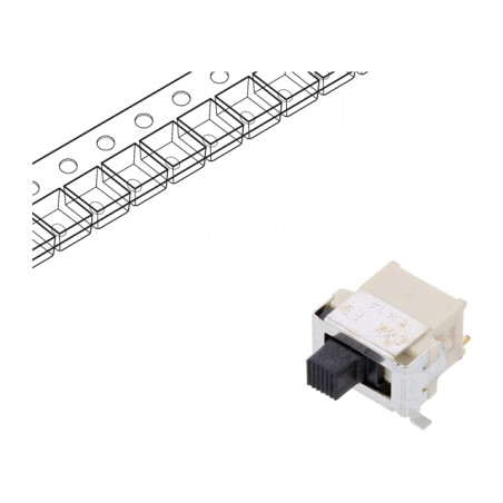 Comutator glisant SPDT ON-ON SMT 0,4A 20V | Electronic-mag.ro | Componente Electronice