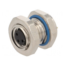 Conector M8 Mamă 3 PIN pentru Montare pe Panou | Electronic-mag.ro | Componente Electronice