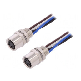 Conector M8 0,2m 4 PIN IP67 30V Mamă