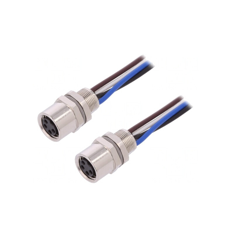 Conector M8 0,2m 4 PIN IP67 30V Mamă | Electronic-mag.ro | Componente Electronice