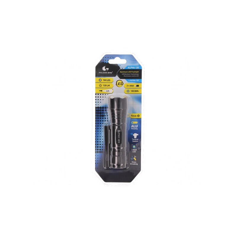 Lanternă LED 120lm Neagră 1W | Electronic-mag.ro | Componente Electronice