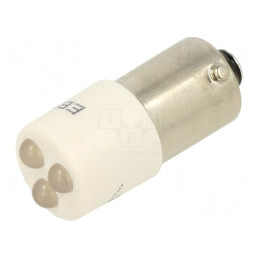 Lampă de control: LED; BA9S,T10; albă; plastic; 24VAC; 24VDC; 3mm