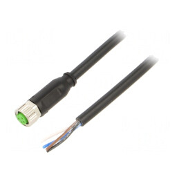 Cablu Conectare M8 4PIN Drept 1.5m 30VAC 4A PVC | Electronic-mag.ro | Componente Electronice