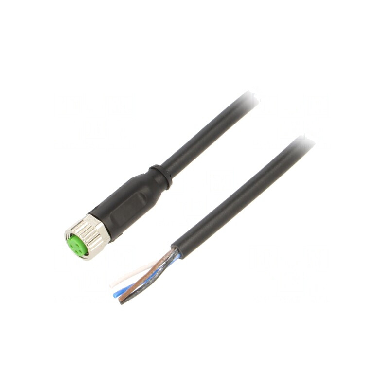 Cablu Conectare M8 4PIN Drept 1.5m 30VAC 4A PVC | Electronic-mag.ro | Componente Electronice