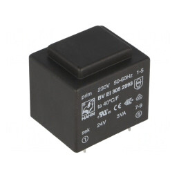 Transformator încapsulat 3VA 230VAC 24V PCB | Electronic-mag.ro | Componente Electronice