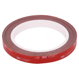 Bandă Acrilică Gri 12mm x 5m 230°C | Electronic-mag.ro | Componente Electronice