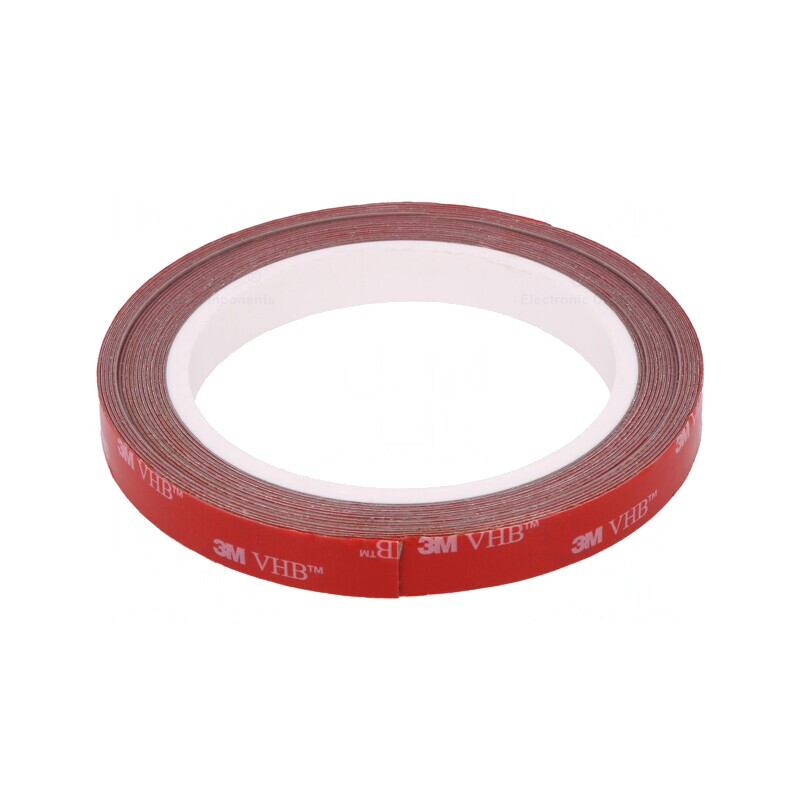 Bandă Acrilică Gri 12mm x 5m 230°C | Electronic-mag.ro | Componente Electronice