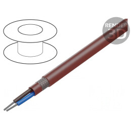 Cablu Silicon 2x1,5mm2 Maro-Roșu Temperatură 60-180°C | Electronic-mag.ro | Componente Electronice