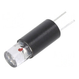 Lampă LED; roşie; 5÷6VDC; Nr.diode: 1; -30÷75°C; 5mm; Balon: T1 3/4