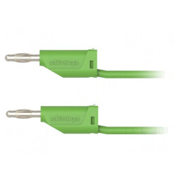 Cablu de măsurare 70VDC 33VAC 32A verde 4mm | Electronic-mag.ro | Componente Electronice