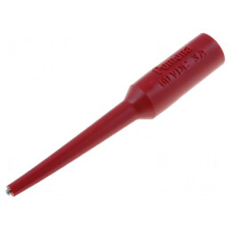 Terminal de măsurare 3A roşu 0,76mm aurit | Electronic-mag.ro | Componente Electronice