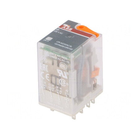 Releu Electromagnetic 3PDT 230VAC 10A | Electronic-mag.ro | Componente Electronice