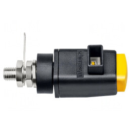 Clemă de laborator galbenă 31mm 300V 16A | Electronic-mag.ro | Componente Electronice