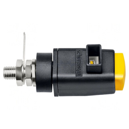 Clemă de laborator galbenă 31mm 300V 16A | Electronic-mag.ro | Componente Electronice