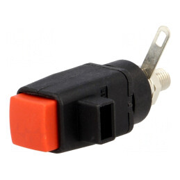 Clemă de laborator roșie 31mm 300VDC 16A | Electronic-mag.ro | Componente Electronice