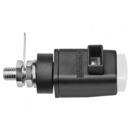Clemă de laborator albă 31mm 300VDC 16A | Electronic-mag.ro | Componente Electronice