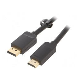 Cablu DisplayPort la HDMI 2m Negru | Electronic-mag.ro | Componente Electronice