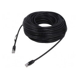 Cablu Patch U/UTP Cat6 Negru 25m | Electronic-mag.ro | Componente Electronice