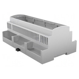 Carcasă pentru șină DIN gri 91x160.2x62 mm Nr.mod: 9 | Electronic-mag.ro | Componente Electronice