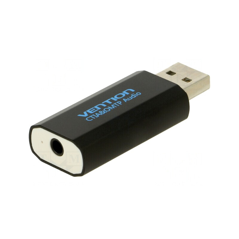 Placă de extensie audio PC neagră USB și Jack 3.5mm | Electronic-mag.ro | Componente Electronice