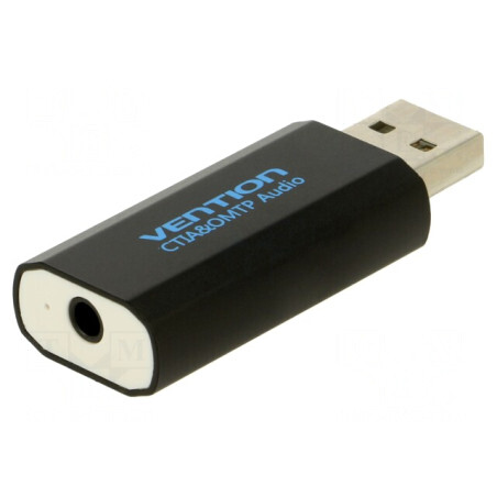 Placă de extensie audio PC neagră USB și Jack 3.5mm | Electronic-mag.ro | Componente Electronice
