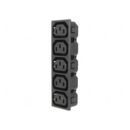 Conector Alimentare AC Splitter 10A 250V IEC C13 F | Electronic-mag.ro | Componente Electronice